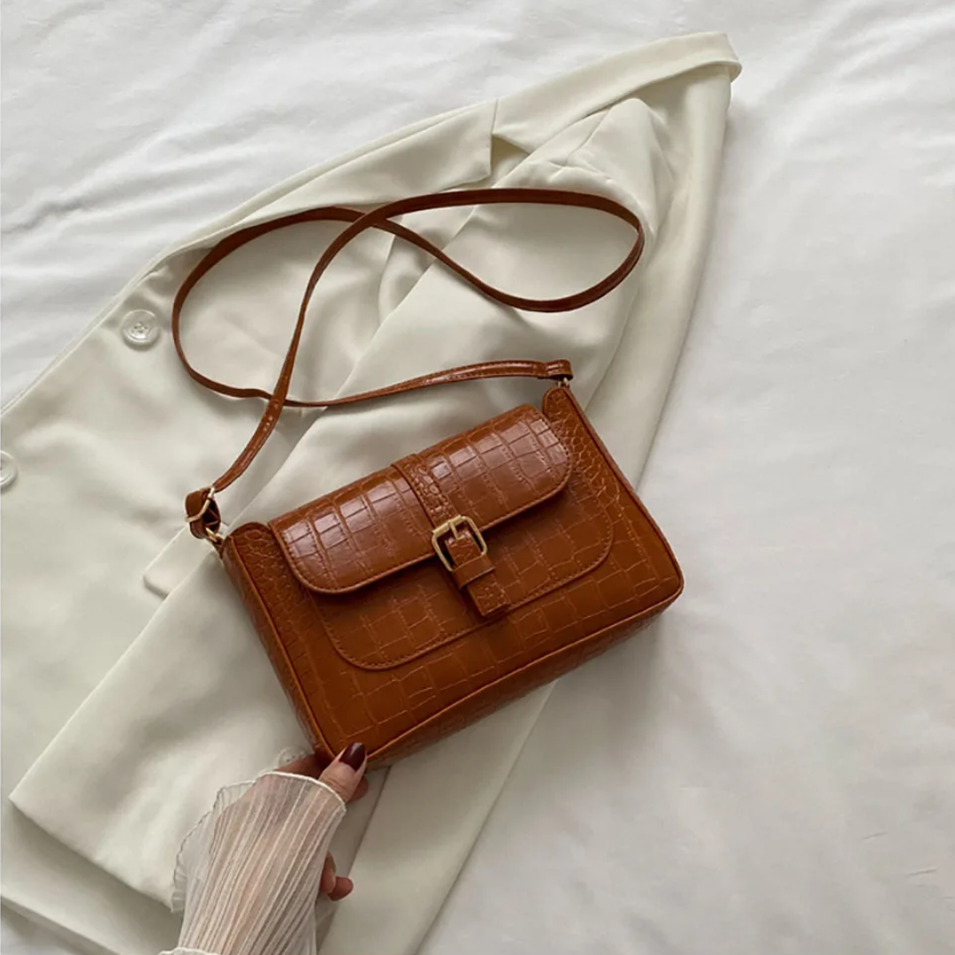 Bolsa De Ombro Pequena Marrom Garbo Elsa - Garboza