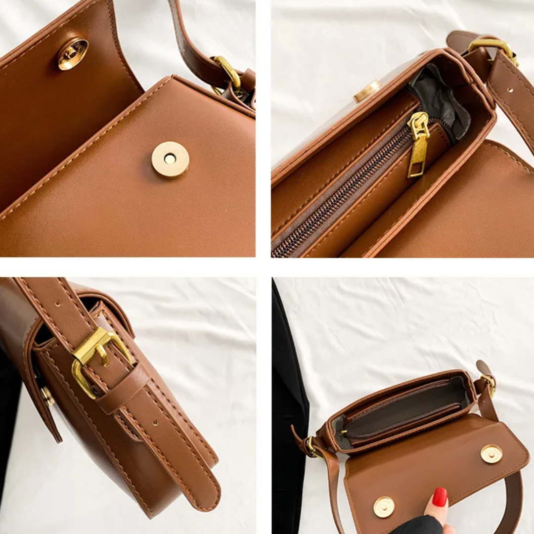 Bolsa De Ombro Pequena Marrom Garbo Rúbia - Garboza