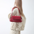 Bolsa De Ombro Pequena Vermelho Garbo Rúbia - Garboza