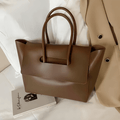 Bolsa Tote Grande Marrom Garbo Amanda - Garboza