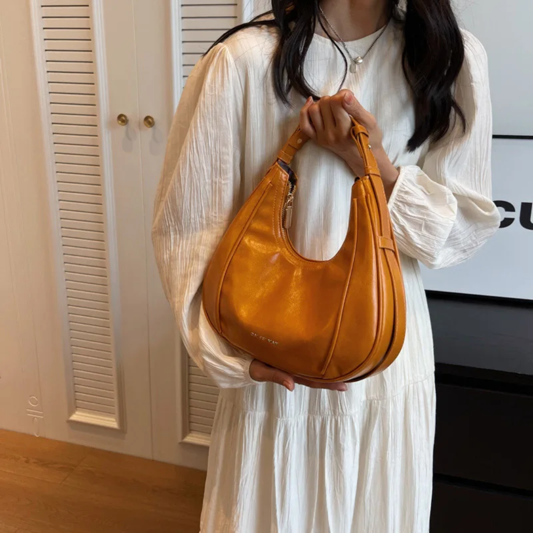 Bolsa Hobo Média Laranja Garbo Gabriela - Garboza
