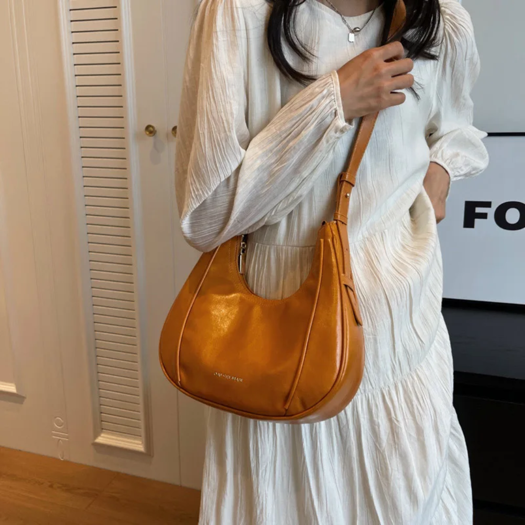 Bolsa Hobo Média Laranja Garbo Gabriela - Garboza