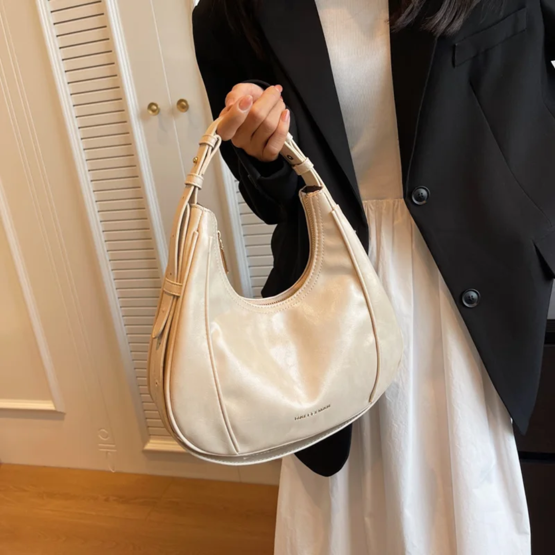 Bolsa Hobo Média Branca Garbo Gabriela - Garboza