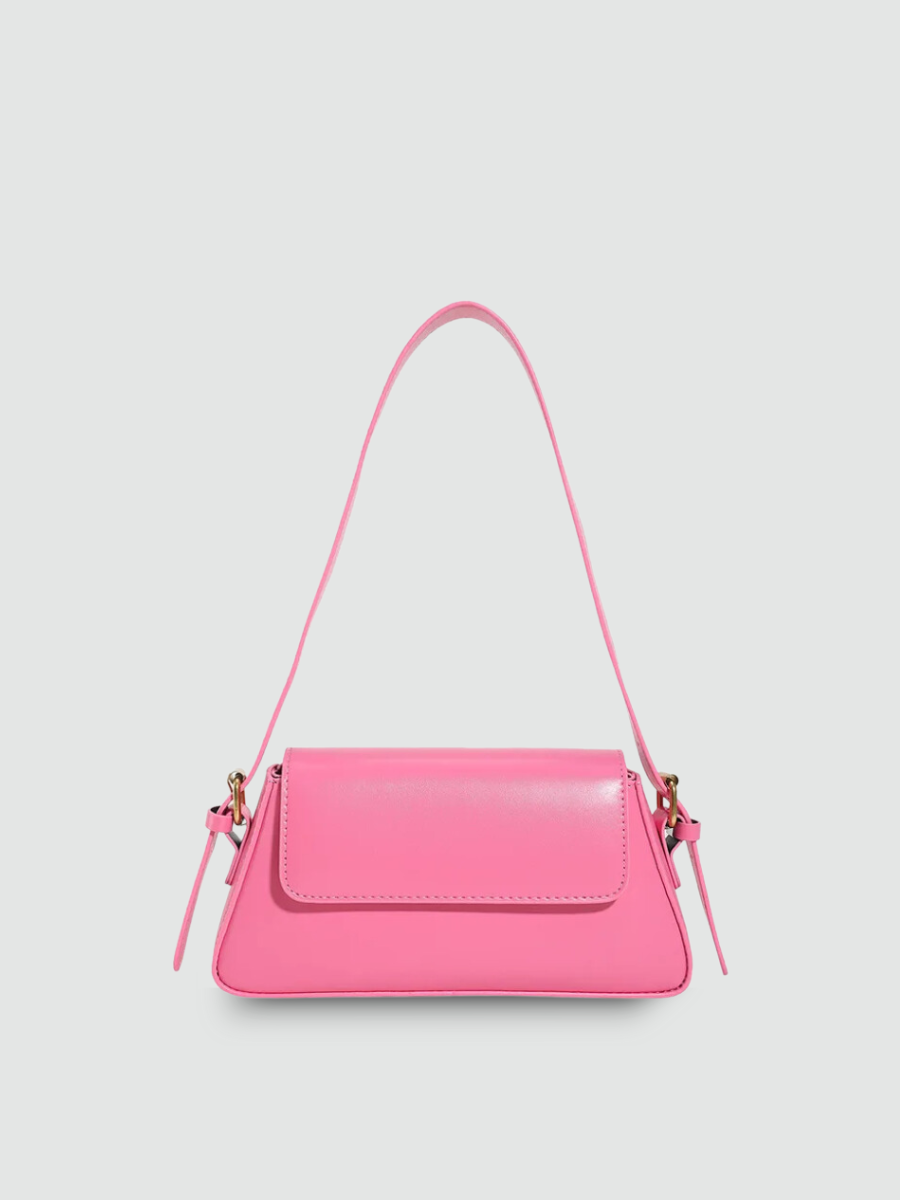 Bolsa De Ombro Pequena Rosa Garbo Rúbia - Garboza