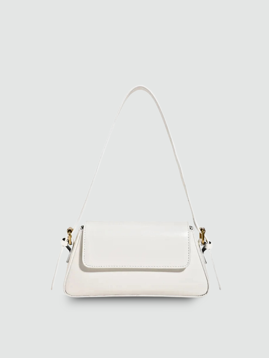 Bolsa De Ombro Pequena Branco Garbo Rúbia - Garboza