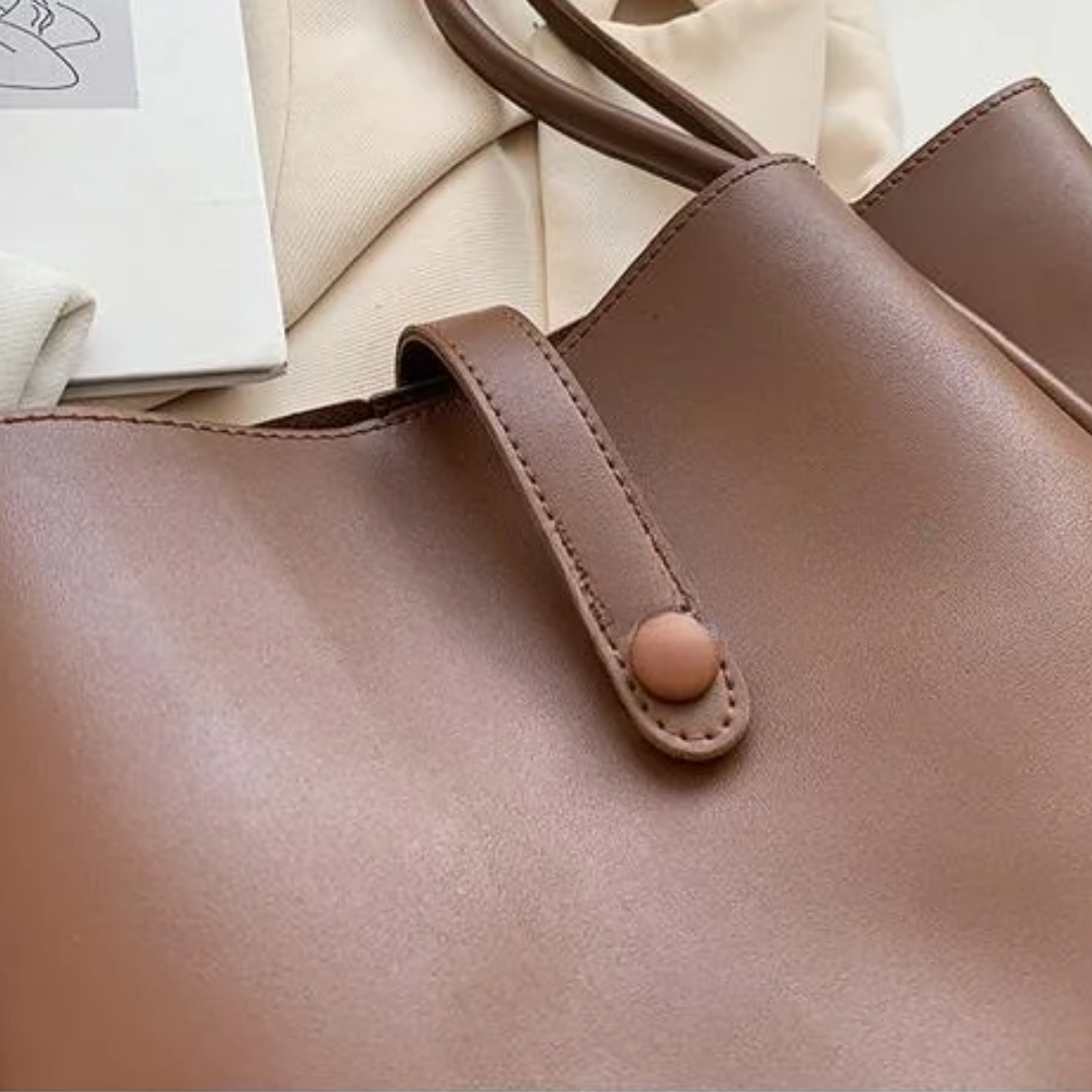 Bolsa Tote Grande Marrom Garbo Joana - Garboza