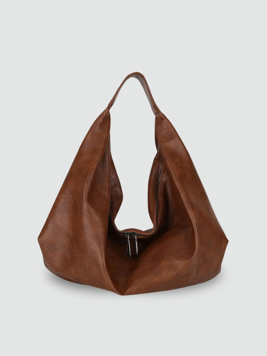 Bolsa Hobo Grande Marrom Garbo Karina - Garboza
