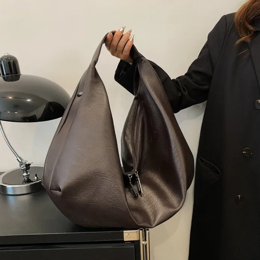 Bolsa Hobo Grande Marrom Garbo Karina - Garboza