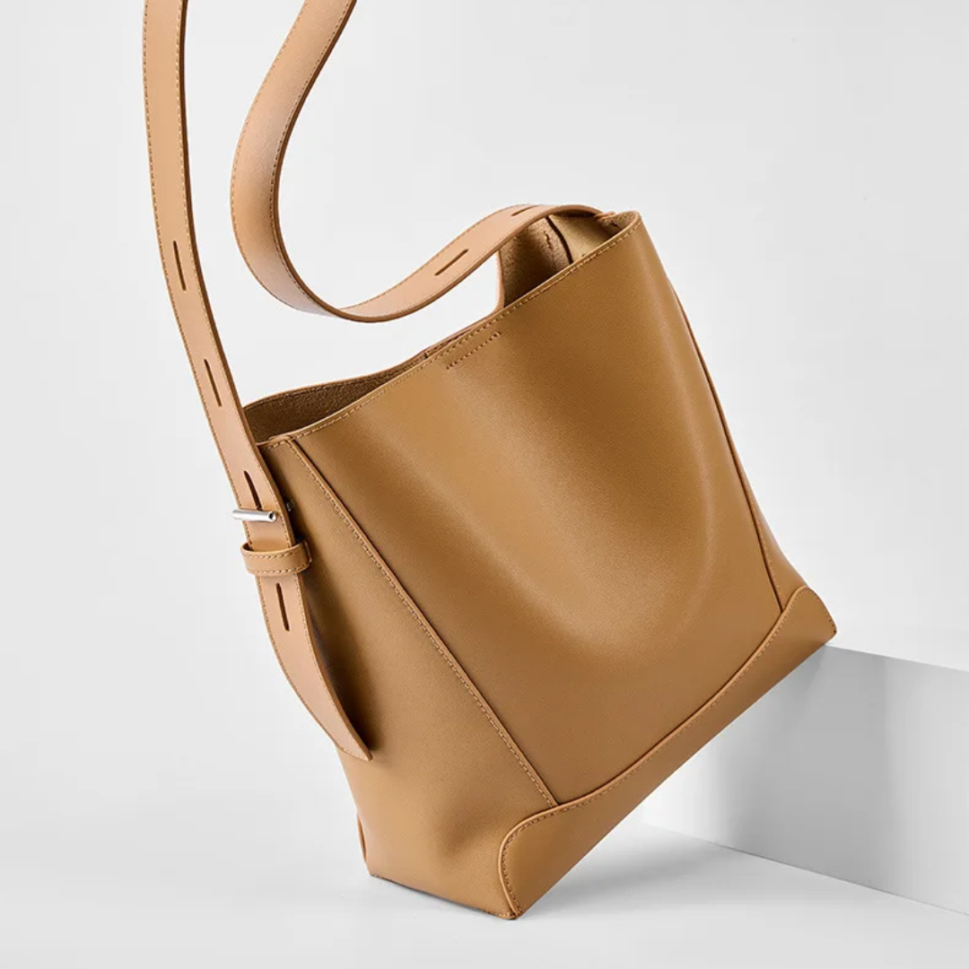 Bolsa De Ombro Média Marrom Garbo Amabel - Garboza