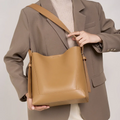 Bolsa De Ombro Média Marrom Garbo Amabel - Garboza