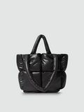 Bolsa Puffer Grande Preto Garbo Mariana - Garboza