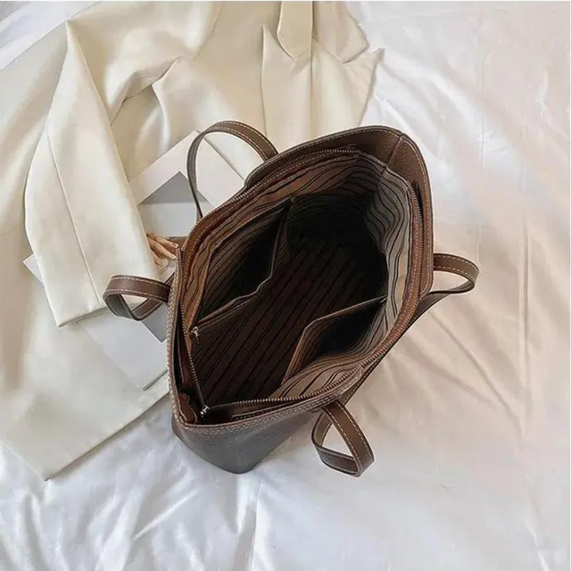 Bolsa Tote Grande Preta Garbo Helena - Garboza