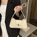 Bolsa De Ombro Pequena Branca Garbo Violeta - Garboza