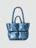 Bolsa Puffer Grande Azul Garbo Mariana - Garboza