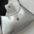 Bolsa De Ombro Pequena Prata Garbo Violeta - Garboza