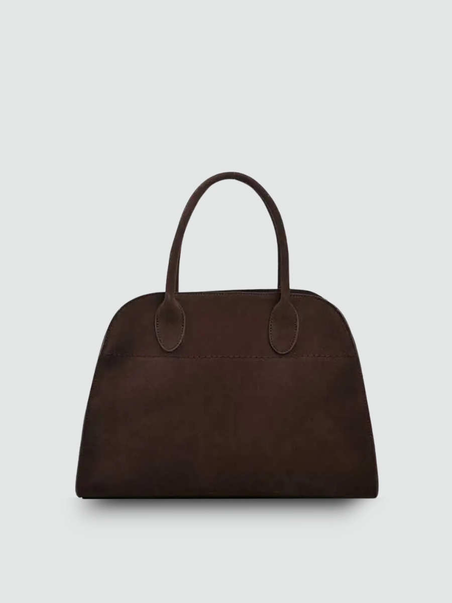 Bolsa Baú Grande Marrom Garbo Claire - Garboza