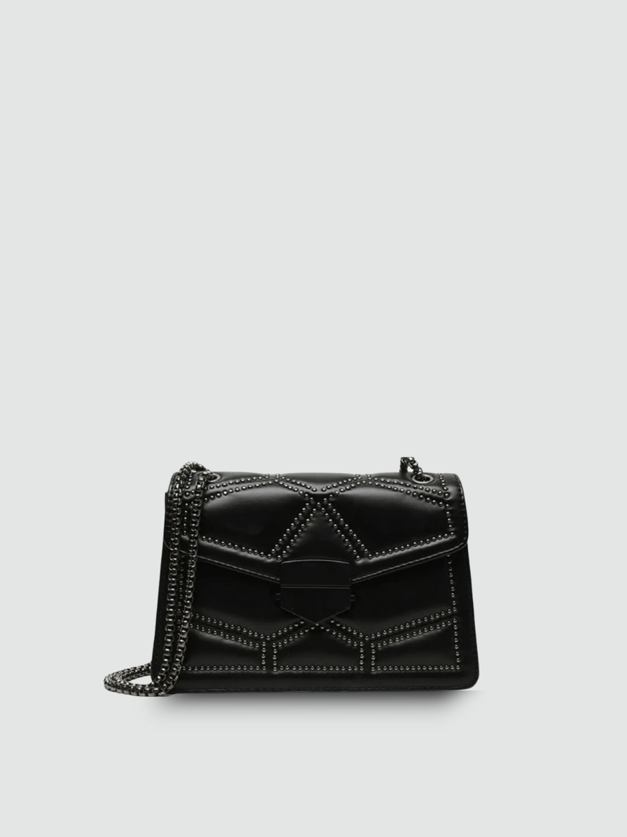 Bolsa Tiracolo Pequena Preta Garbo Jordana - Garboza