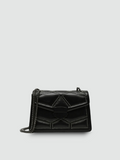 Bolsa Tiracolo Pequena Preta Garbo Jordana - Garboza