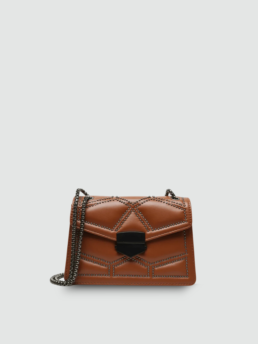 Bolsa Tiracolo Pequena Marrom Garbo Jordana - Garboza