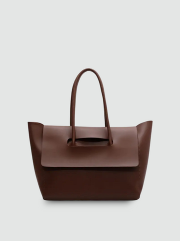Bolsa Tote Grande Marrom Garbo Amanda - Garboza