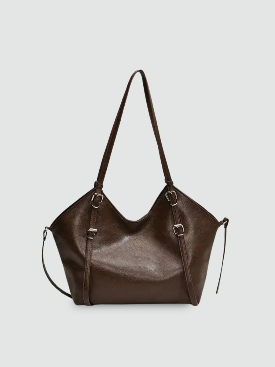 Bolsa Tote Grande Marrom Garbo Betina - Garboza