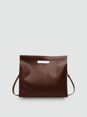 Bolsa Tote Grande Marrom Garbo Cassandra - Garboza