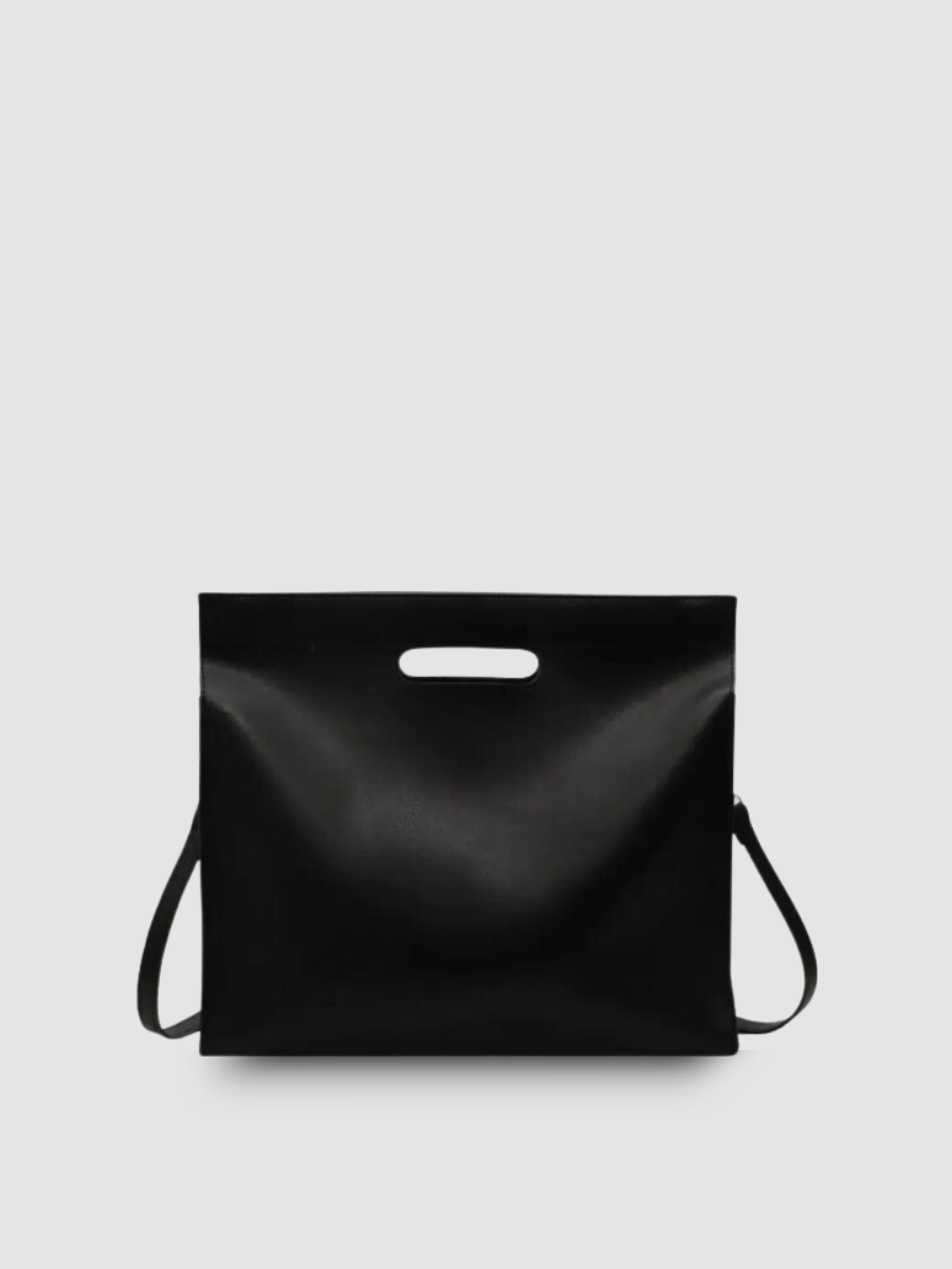 Bolsa Tote Grande Preto Garbo Cassandra - Garboza