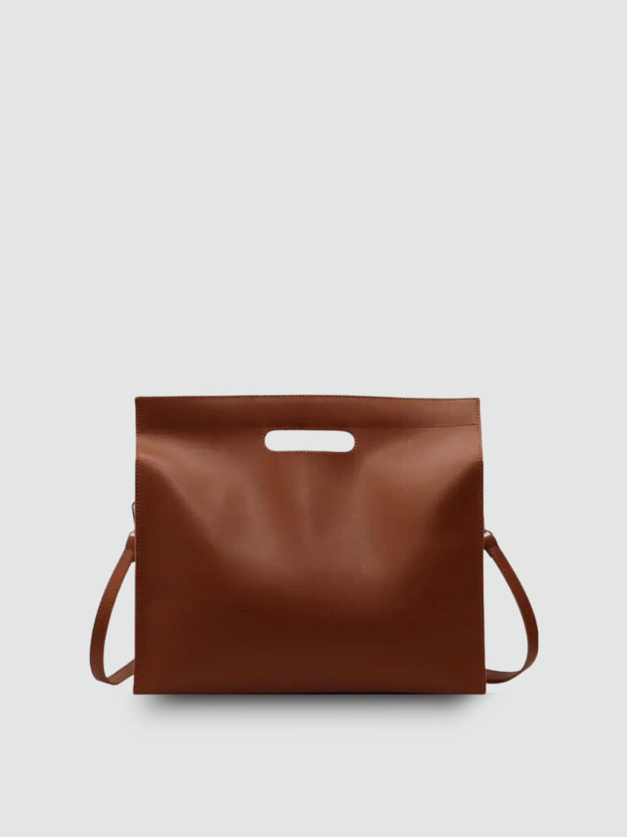 Bolsa Tote Grande Marrom Garbo Cassandra - Garboza