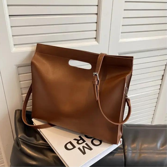 Bolsa Tote Grande Marrom Garbo Cassandra - Garboza