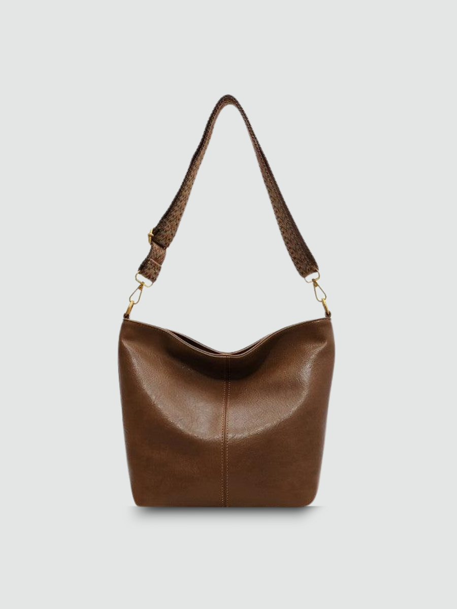 Bolsa Tote Grande Marrom Garbo Catarina - Garboza