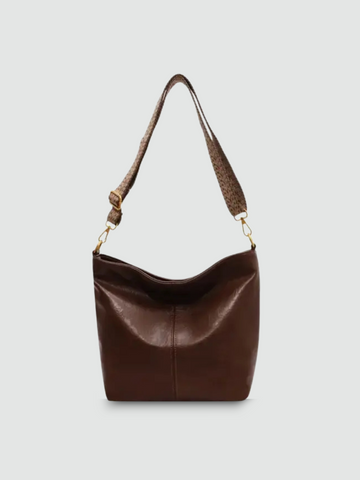 Bolsa Tote Grande Marrom Garbo Catarina - Garboza