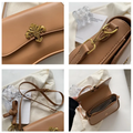 Bolsa De Ombro Pequena bege Garbo Safira - Garboza