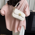 Bolsa De Ombro Pequena Branco Garbo Safira - Garboza