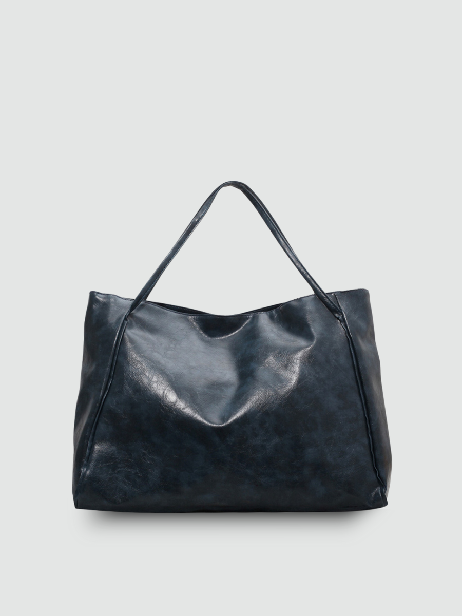 Bolsa Tote Grande Azul Garbo Hannah - Garboza