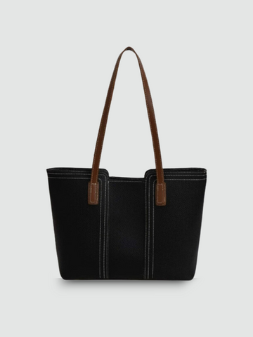 Bolsa Tote Grande Preta Garbo Helena - Garboza