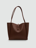Bolsa Tote Grande Marrom Garbo Joana - Garboza