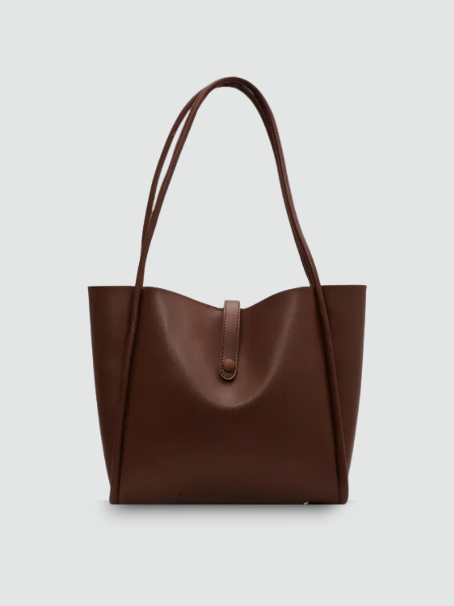 Bolsa Tote Grande Marrom Garbo Joana - Garboza