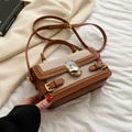 Bolsa Transversal Pequena Marrom Garbo Lyra - Garboza