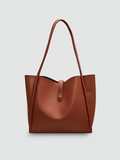 Bolsa Tote Grande Marrom Garbo Joana - Garboza