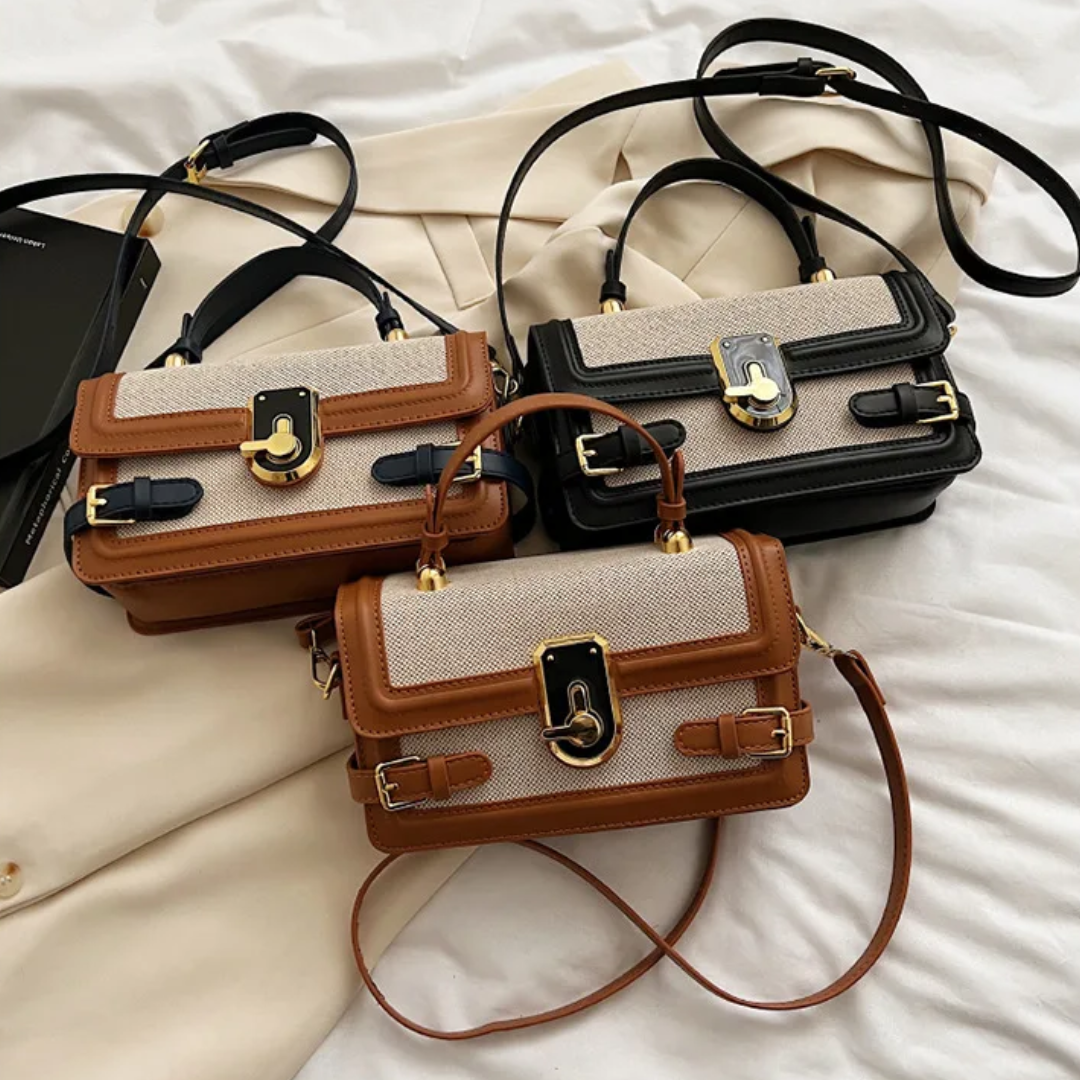 Bolsa Transversal Pequena Marrom Garbo Lyra - Garboza