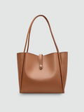 Bolsa Tote Grande Marrom Garbo Joana - Garboza