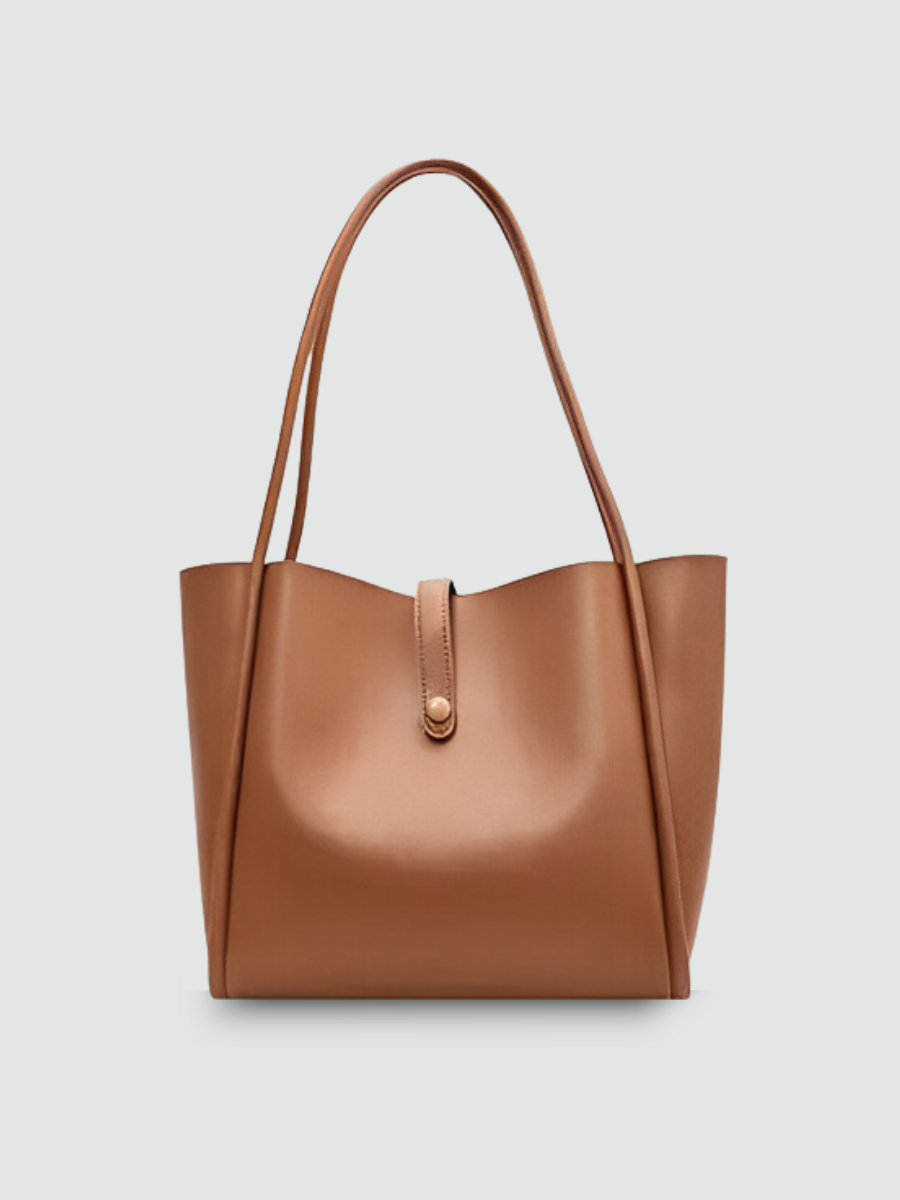 Bolsa Tote Grande Marrom Garbo Joana - Garboza