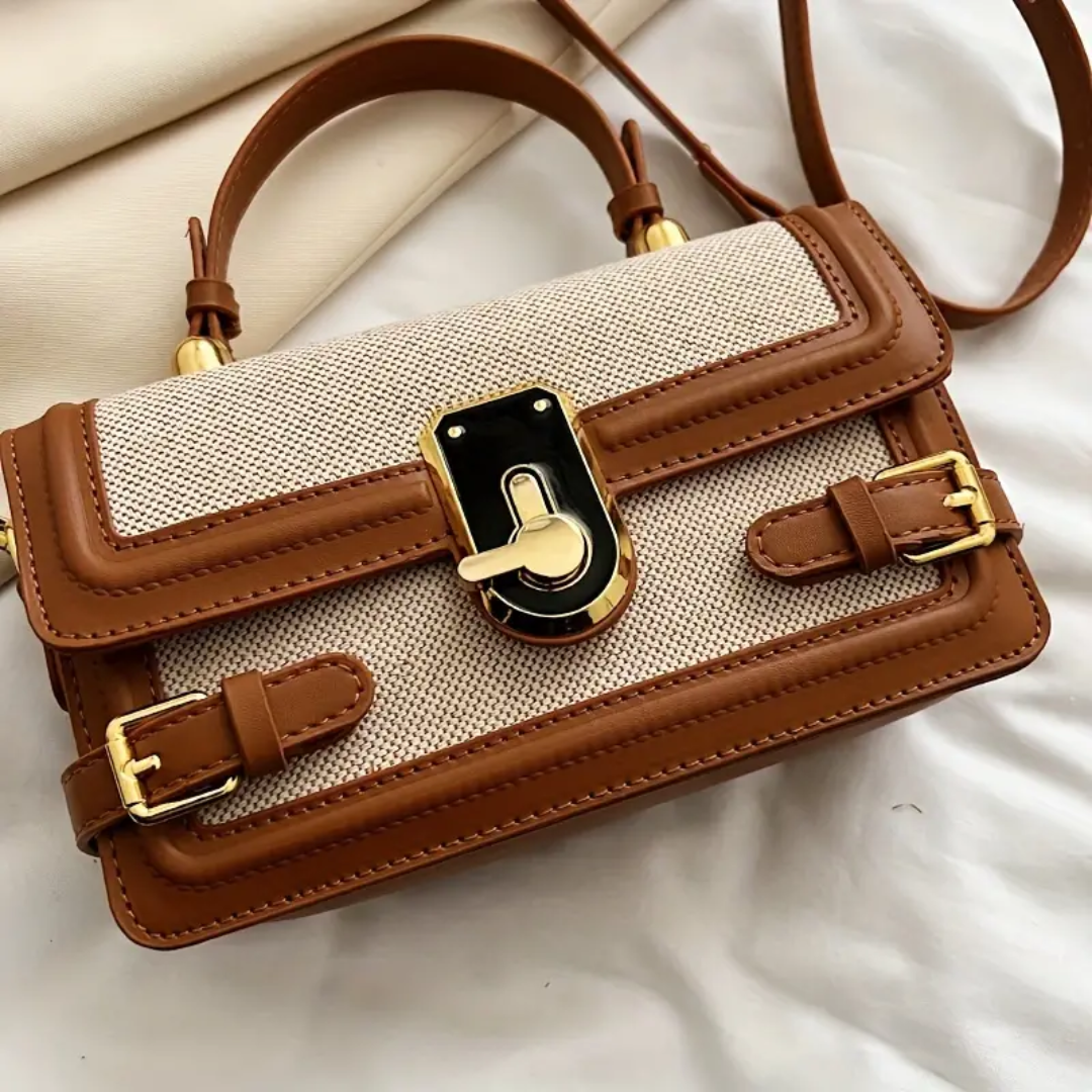 Bolsa Transversal Pequena Marrom Garbo Lyra - Garboza