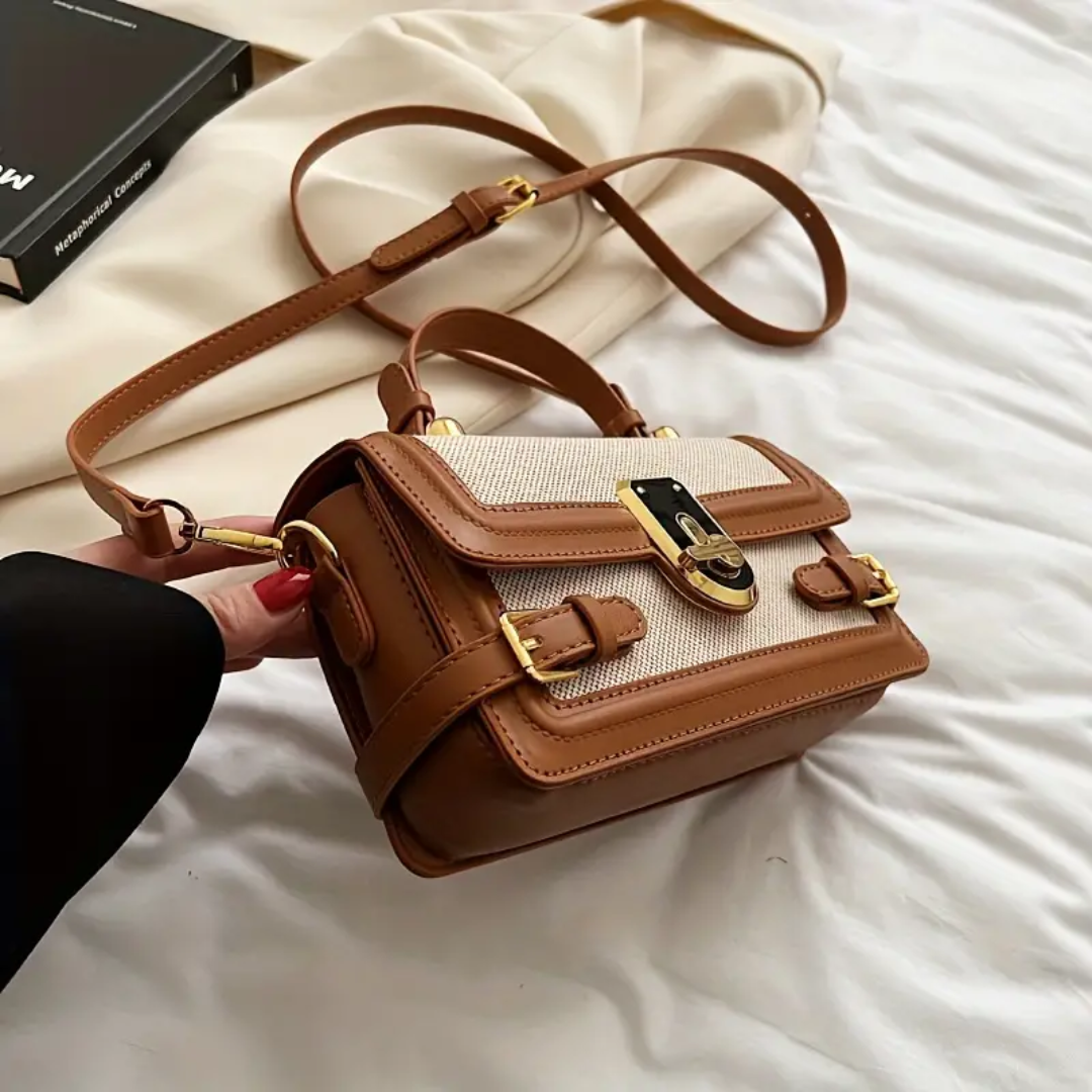 Bolsa Transversal Pequena Marrom Garbo Lyra - Garboza