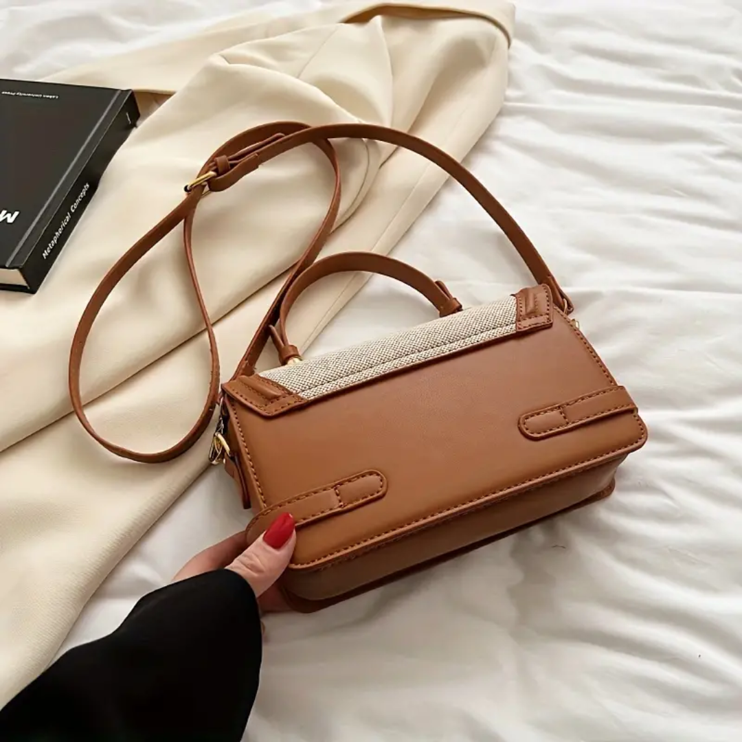 Bolsa Transversal Pequena Marrom Garbo Lyra - Garboza