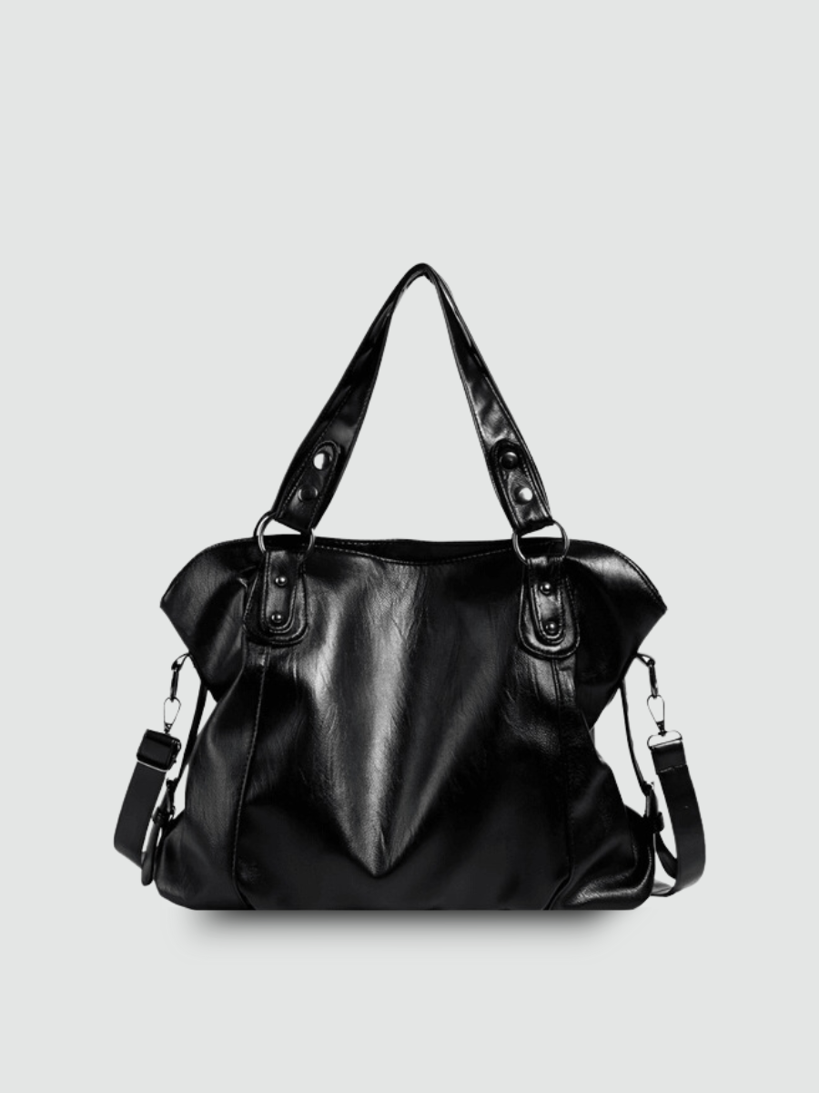 Bolsa Tote Grande Preta Garbo Morgana - Garboza