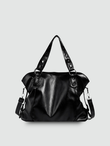 Bolsa Tote Grande Preta Garbo Morgana - Garboza