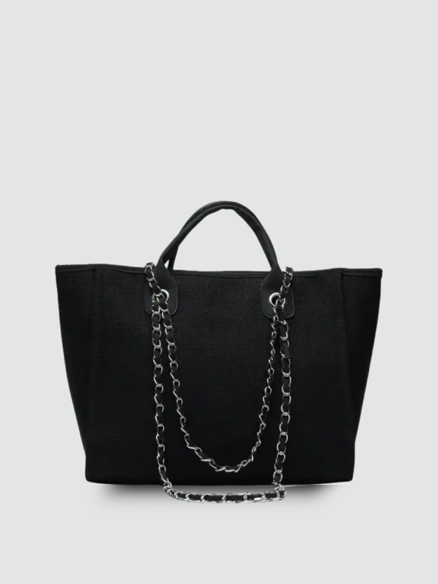 Bolsa Tote Grande Preta Garbo Nicole - Garboza