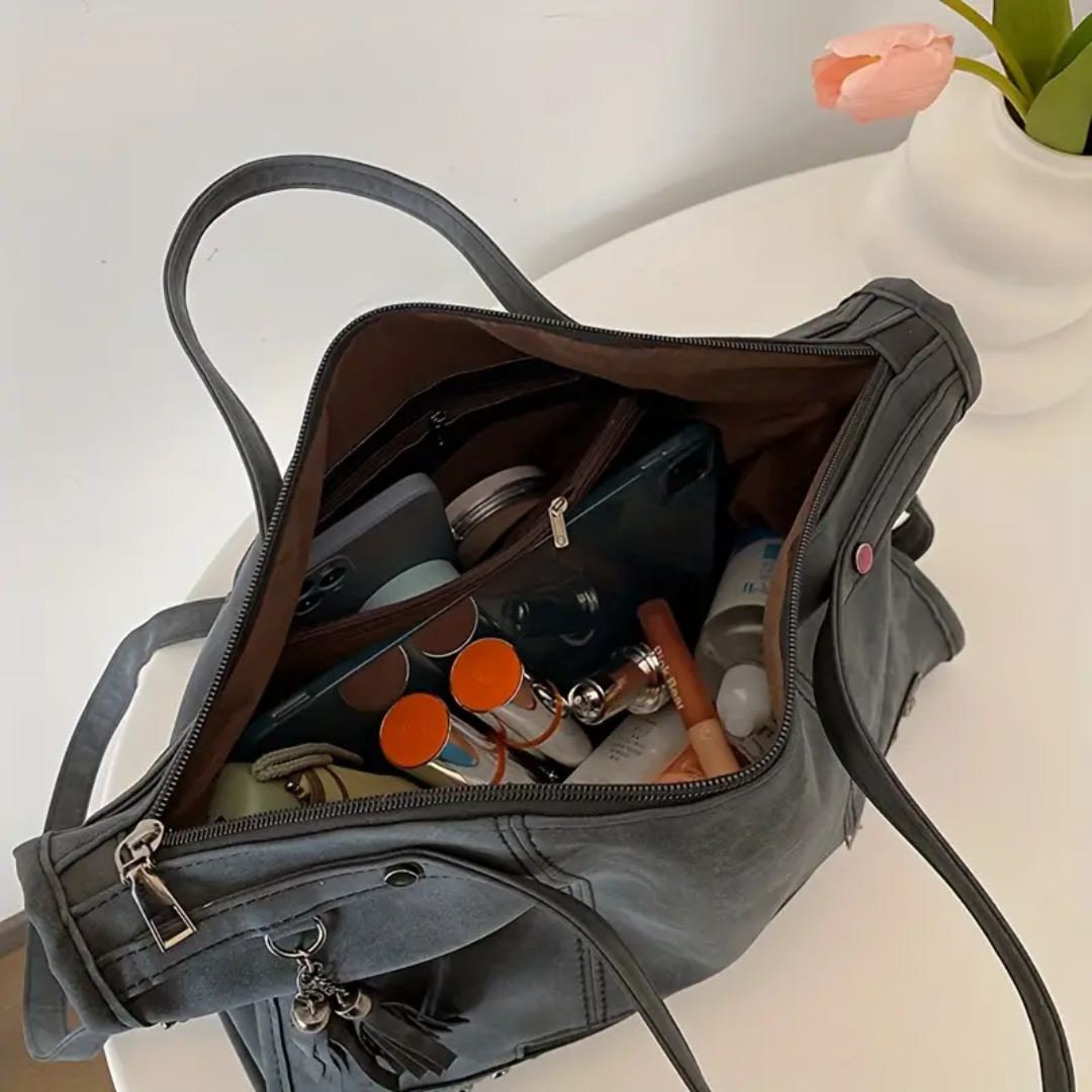 Bolsa Transversal Grande Preta Garbo Zaya - Garboza