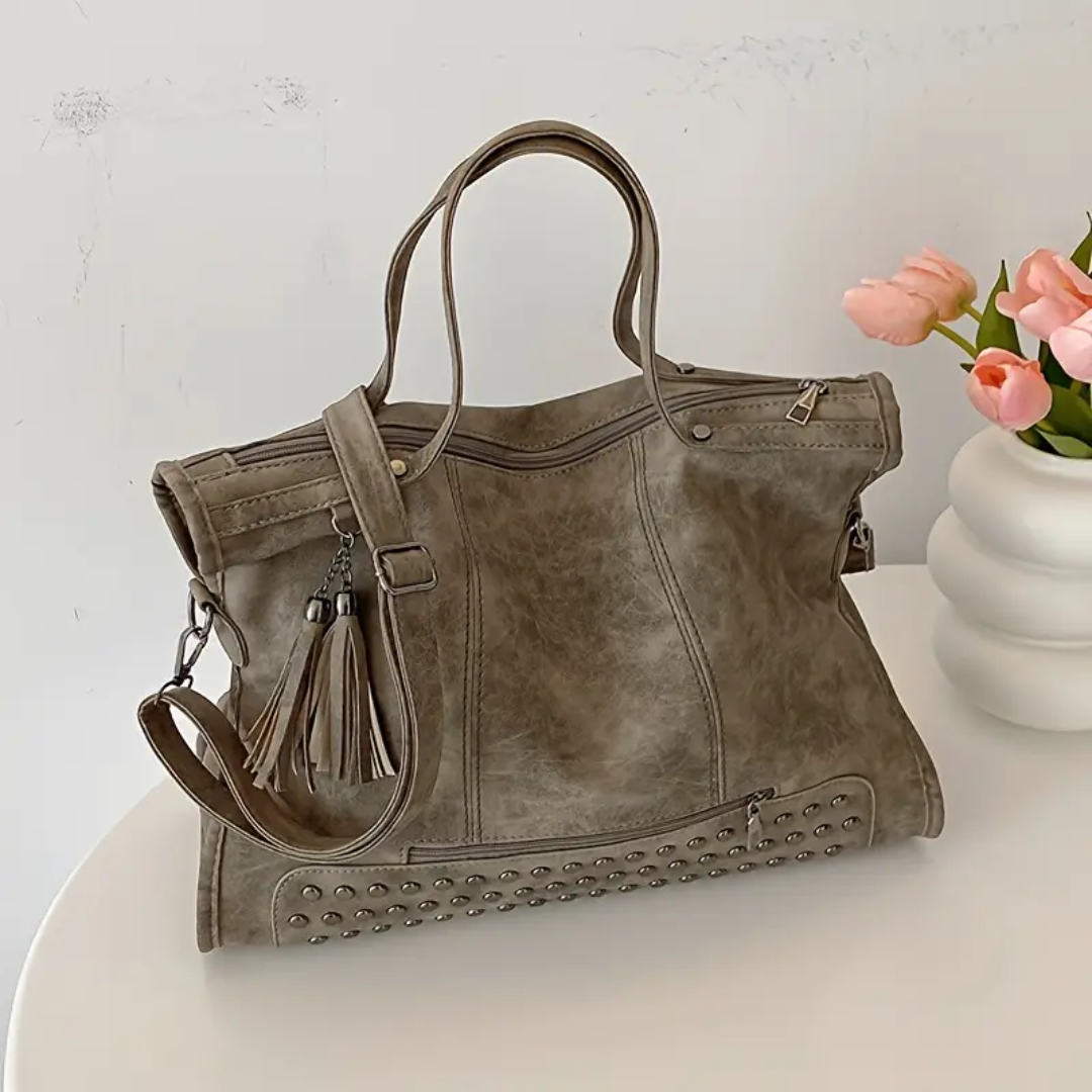 Bolsa Transversal Grande Cinza Garbo Zaya - Garboza